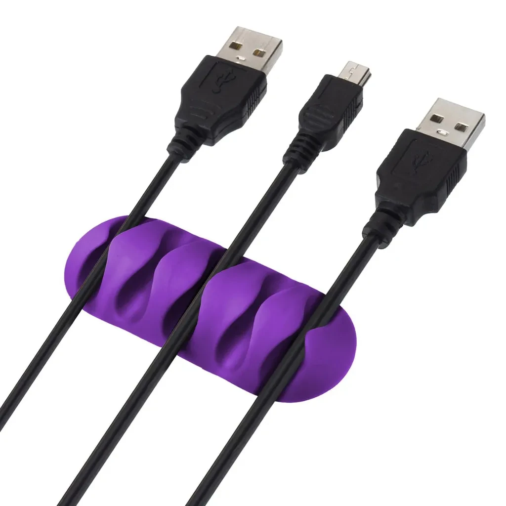Kabel Organizer 5-fach – Lila | Selbstklebender Kabelhalter für Schreibtisch & Büro Kabel Organizer 5-fach – Lila | Selbstklebender Kabelhalter für Schreibtisch & Büro