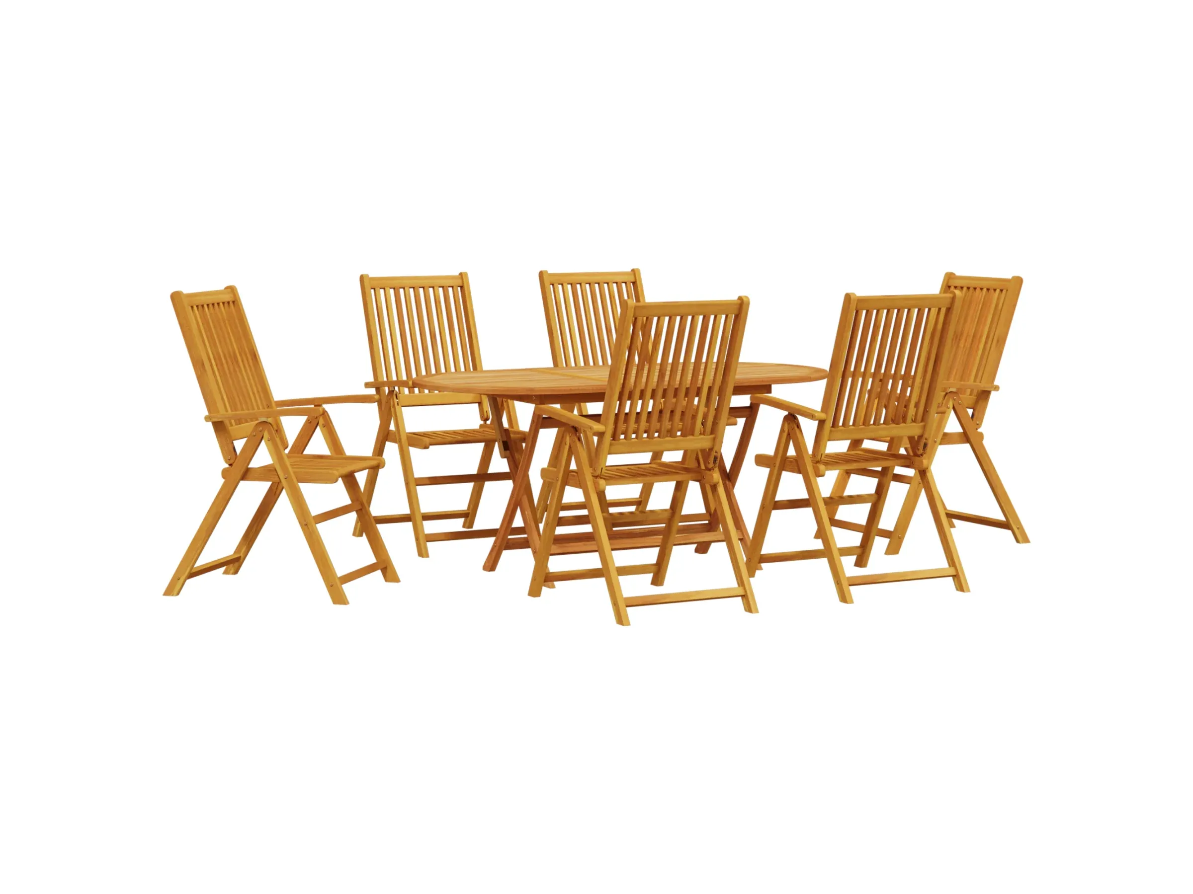 vidaXL Garten-Essgruppe 7-tlg – Massivholz Akazie, klappbar vidaXL Garten-Essgruppe 7-tlg – Massivholz Akazie, klappbar