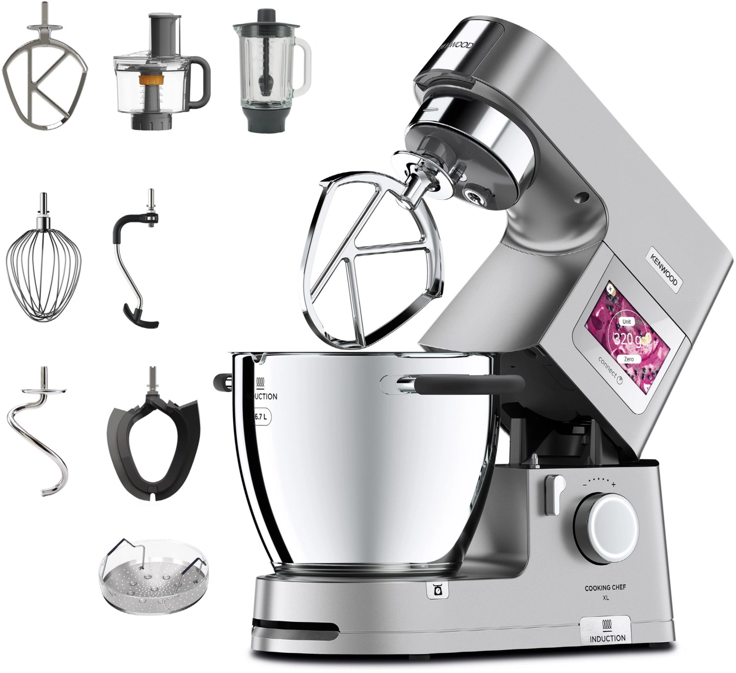 Kenwood Cooking Chef XL KCL95.424SI – Küchenmaschine, silber