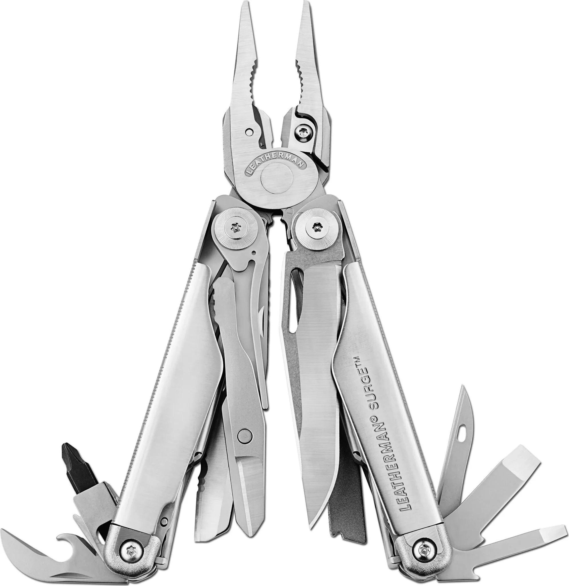Leatherman SURGE – Multi-Tool 21-in-1, Silber (inkl. 2 Bits)