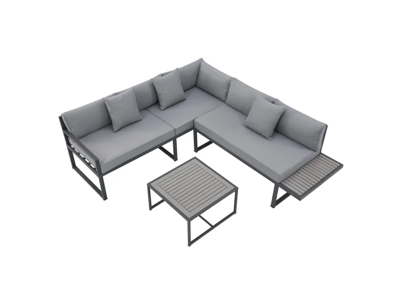 Juskys Gartenmöbel Lounge Set St. Tropez – Stilvolle Outdoor-Sitzgruppe für 4 Personen Juskys Gartenmöbel Lounge Set St. Tropez – Stilvolle Outdoor-Sitzgruppe für 4 Personen