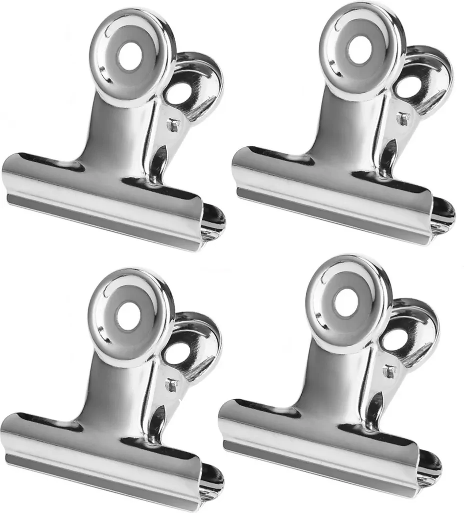 BAYLI 10 Stück kleine Verschlussclips aus Metall | 22mm Edelstahl Klammern BAYLI 10 Stück kleine Verschlussclips aus Metall | 22mm Edelstahl Klammern