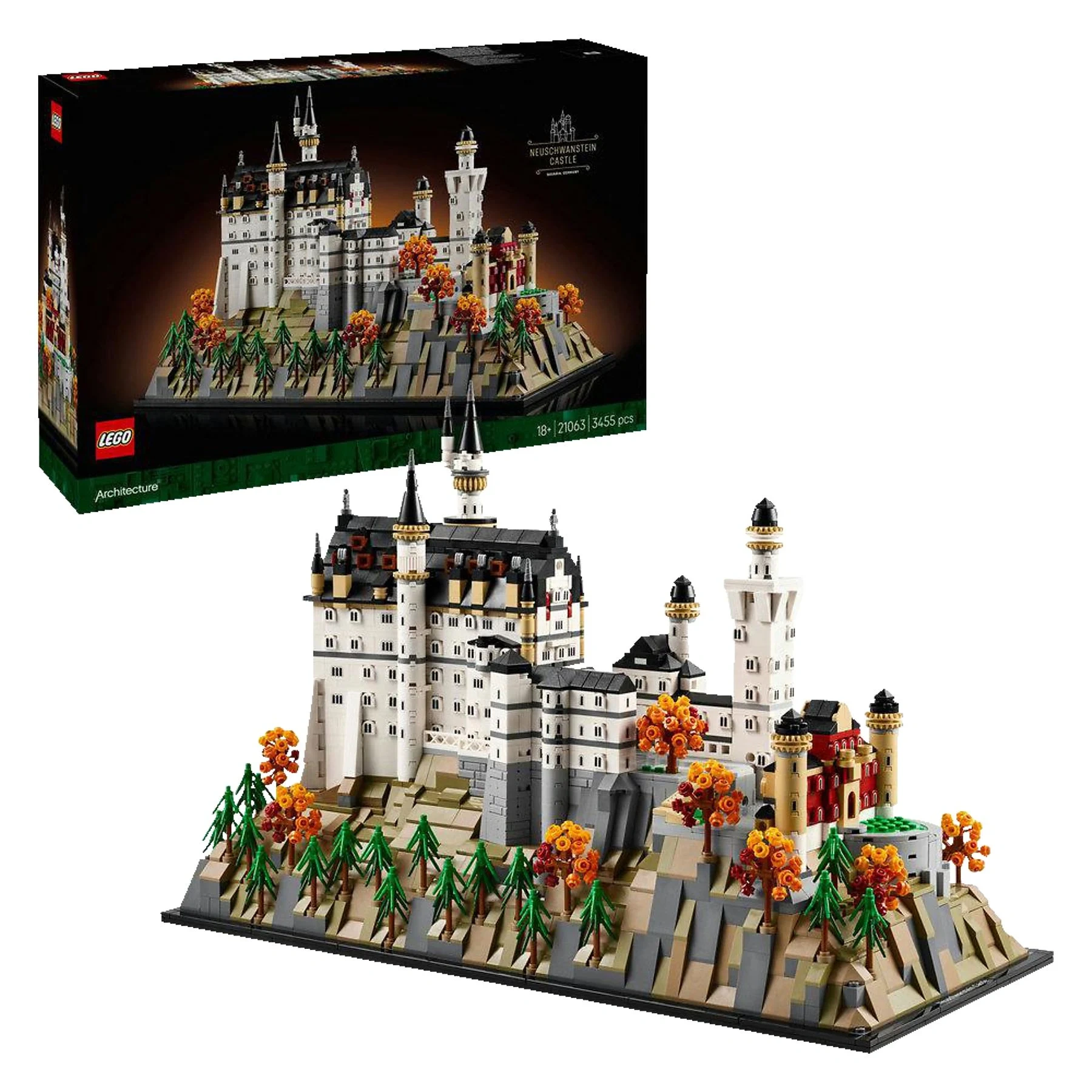 LEGO Architecture – Schloss Neuschwanstein Bausatz (21063), Mehrfarbig