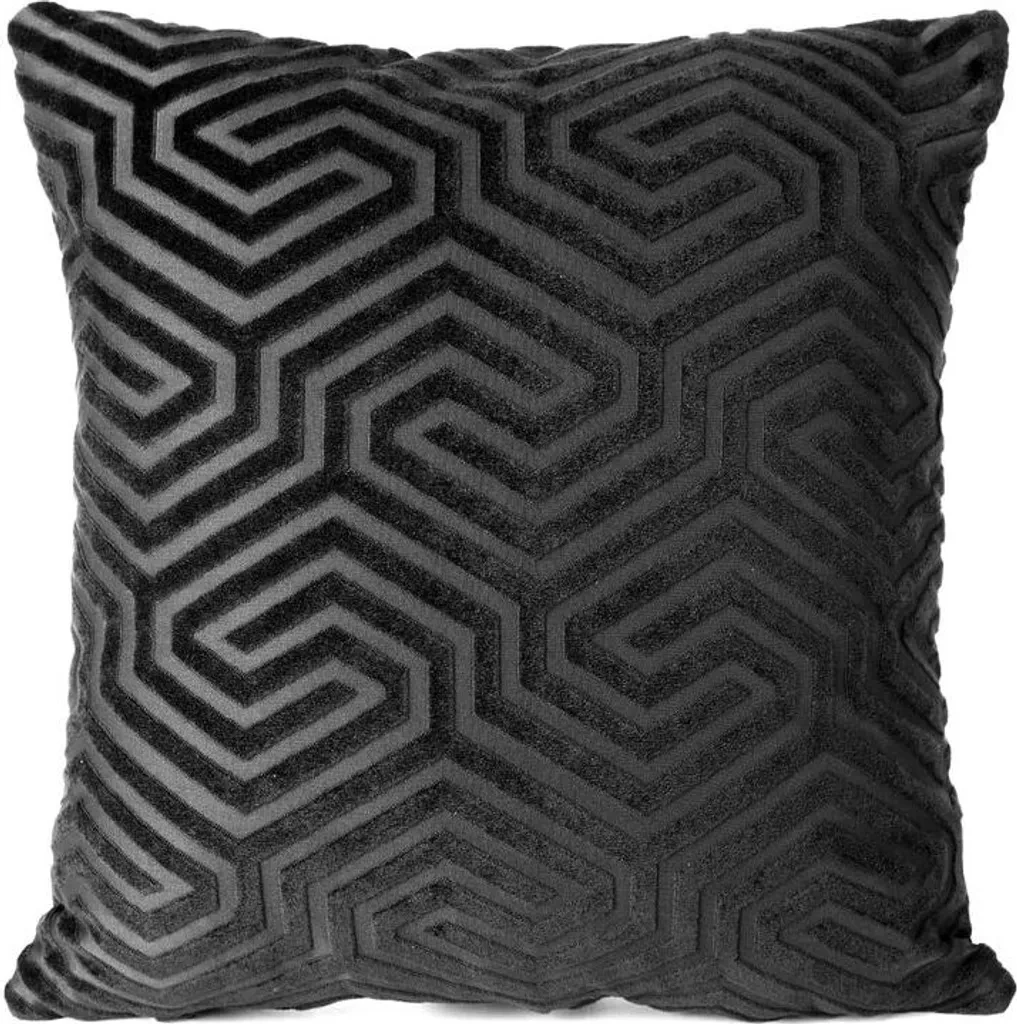 Pierre Dekorativer Kissenbezug „INGA“ 40x40 cm – Schwarz Pierre Dekorativer Kissenbezug „INGA“ 40x40 cm – Schwarz
