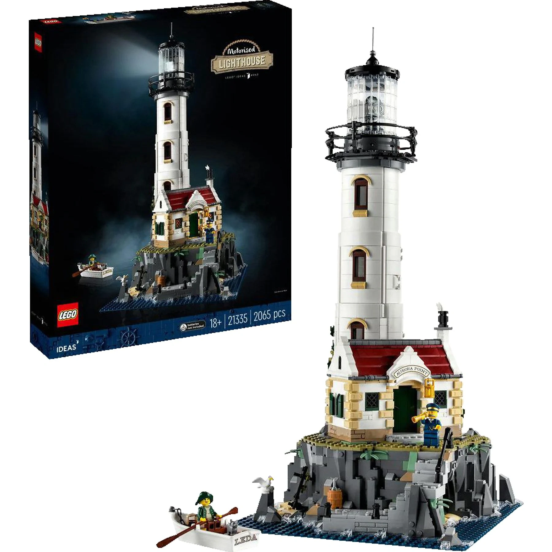 LEGO Ideas – Motorisierter Leuchtturm Bausatz (21335), Mehrfarbig