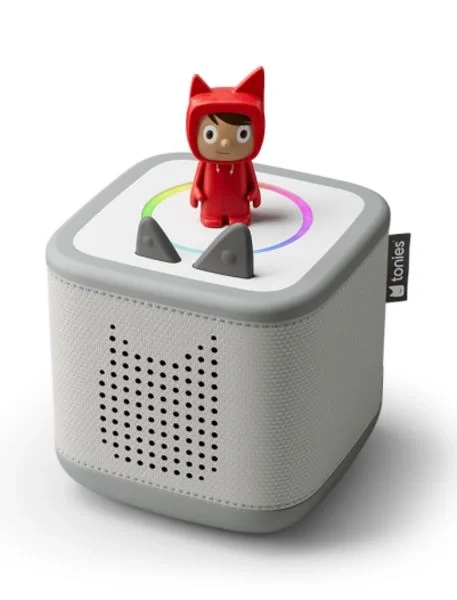 Tonies – Toniebox 2 Starter Set Mondgrau mit Kreativ-Tonie Rot